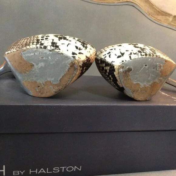 H By Halston faux snake and suede stiletto Abby pump - Picture 8 of 11